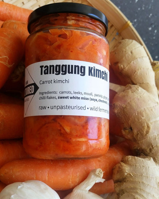 Tanggun Kimchi (Carrot Kimchi) with a Miso Twist