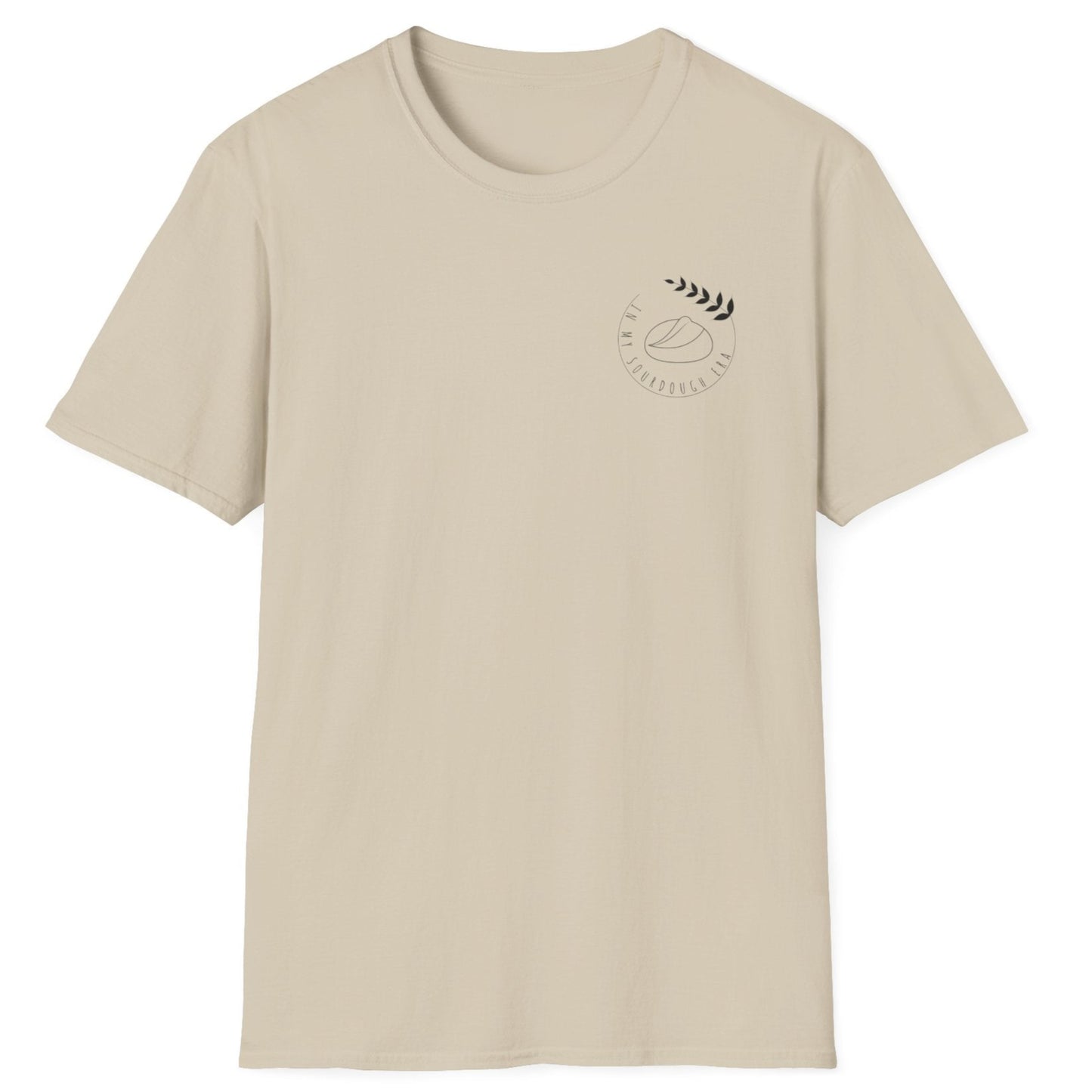 Neutral "I'm In My Sourdough Era" T-shirt with minimalist typography for bread lovers and home bakers